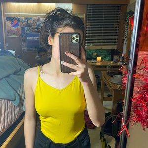 Yellow leotard